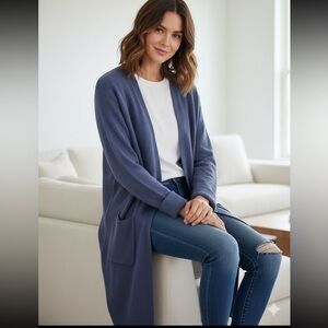 Express Women's Slate Blue Cardigan